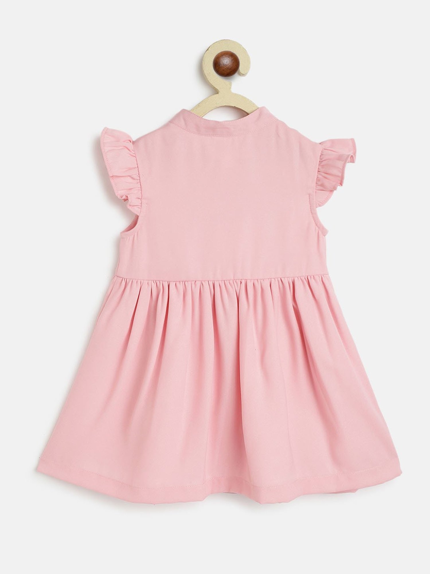 Nauti Nati Kids Pink Embroidered Dress