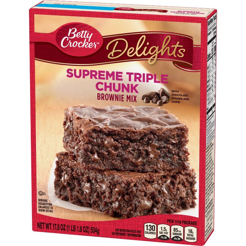 Betty Crocker Supreme Triple Chunk Brownie Mix - 17.8oz