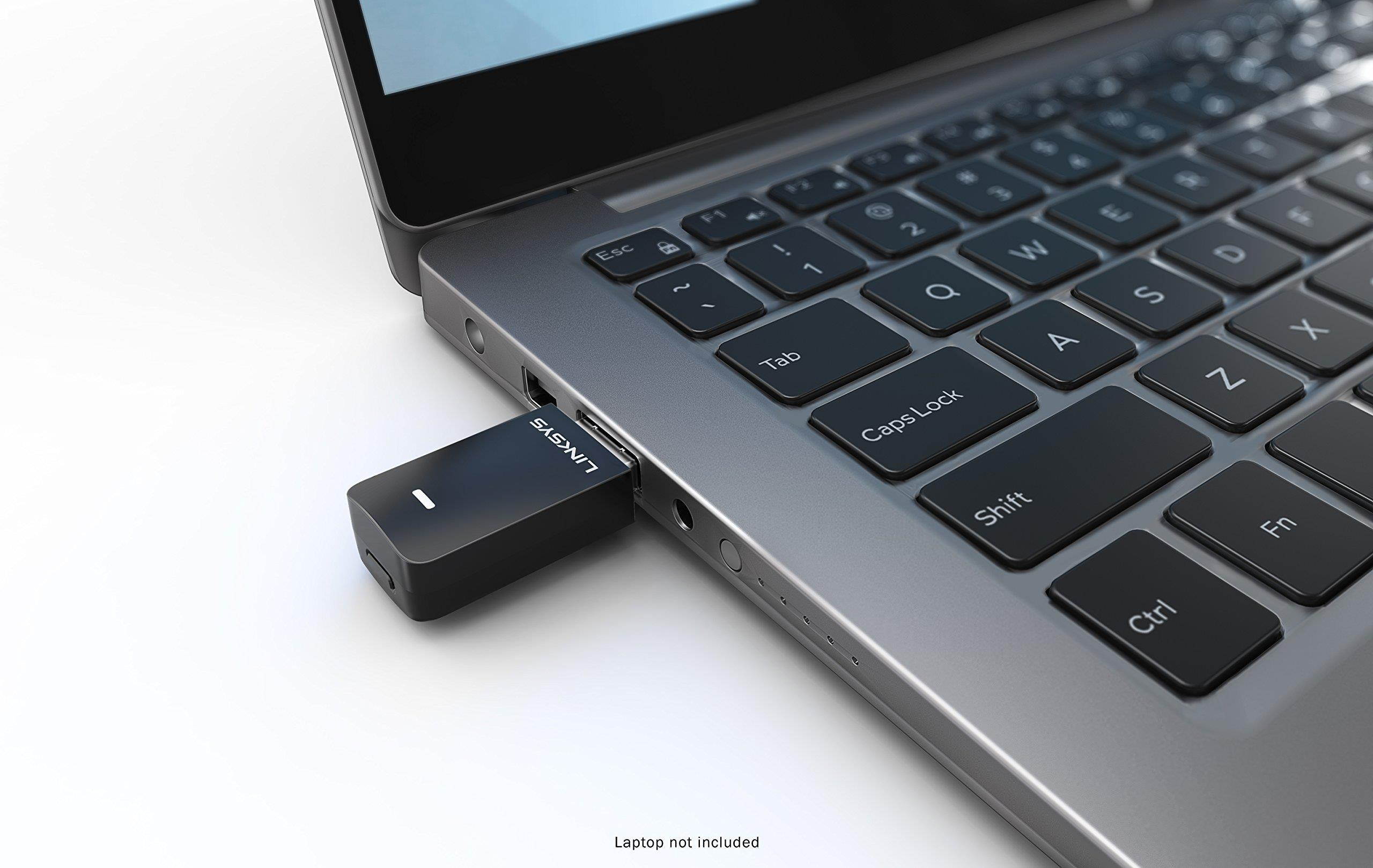 Linksys Max-Stream AC600 Dual-Band MU-MIMO USB Adapter (WUSB6100M)