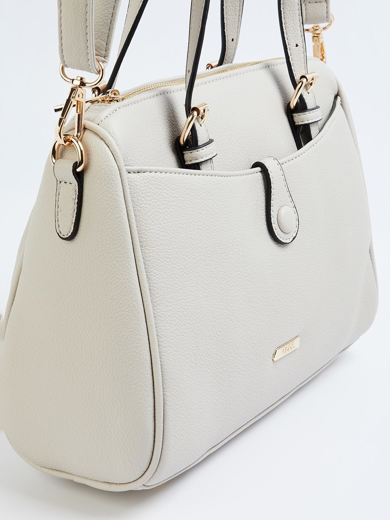 Code by Lifestyle Grey Solid Handbag