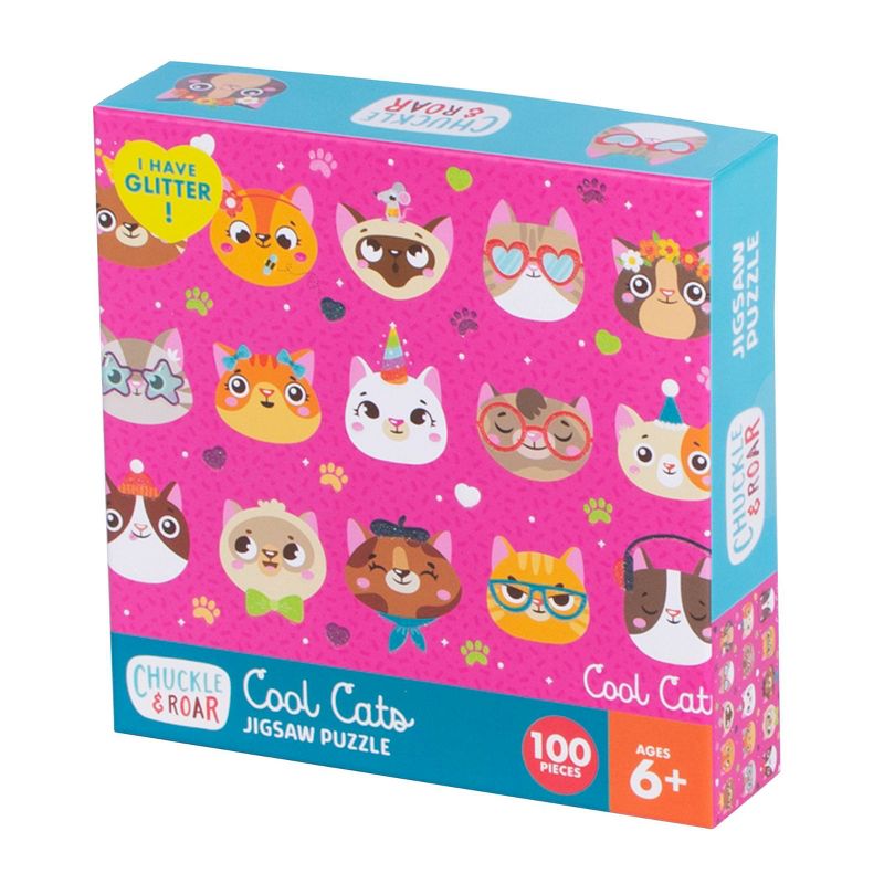 Chuckle & Roar Cool Cats Puzzle - 100pc