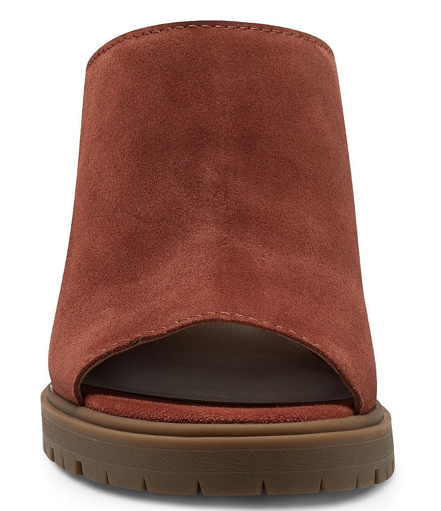 Lucky Brand Dalliey Suede Lug Sole Slides