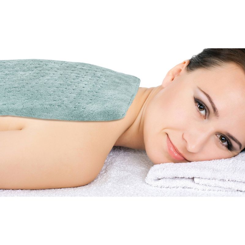 Pure Enrichment PureRelief Deluxe Heating Pad - 12" x 24" - Sea Glass