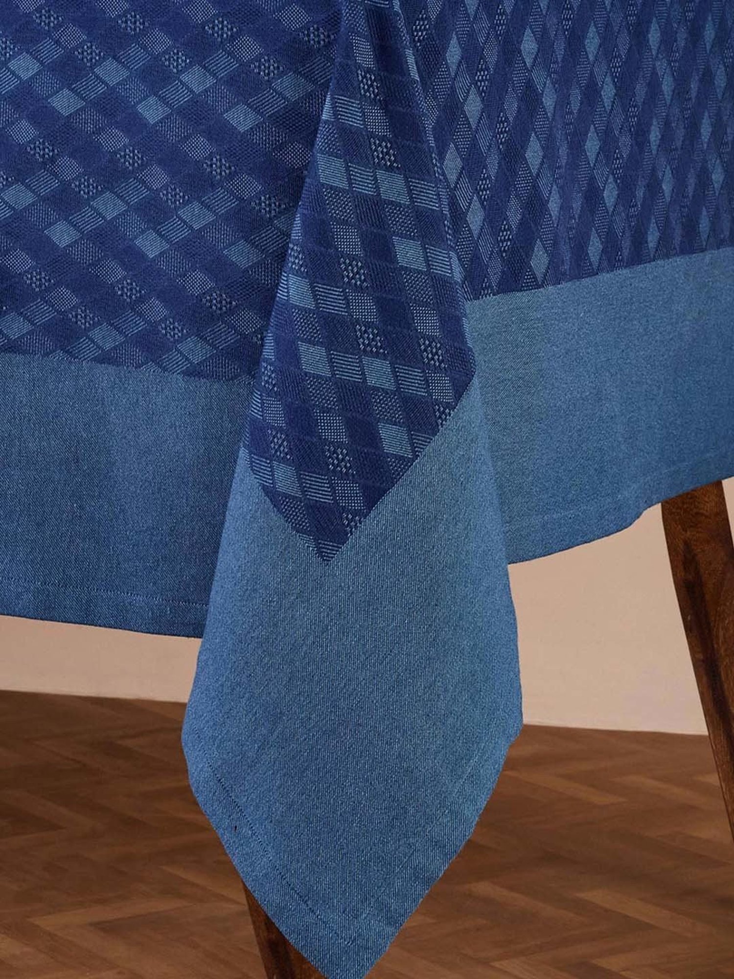 Fabindia Akira Indigo Cotton Table Cover