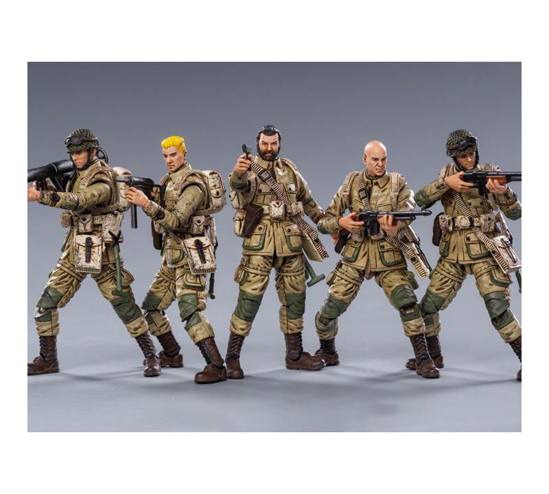 WWII US Army Airborne Division Set of 5 | Joy Toy Action figures