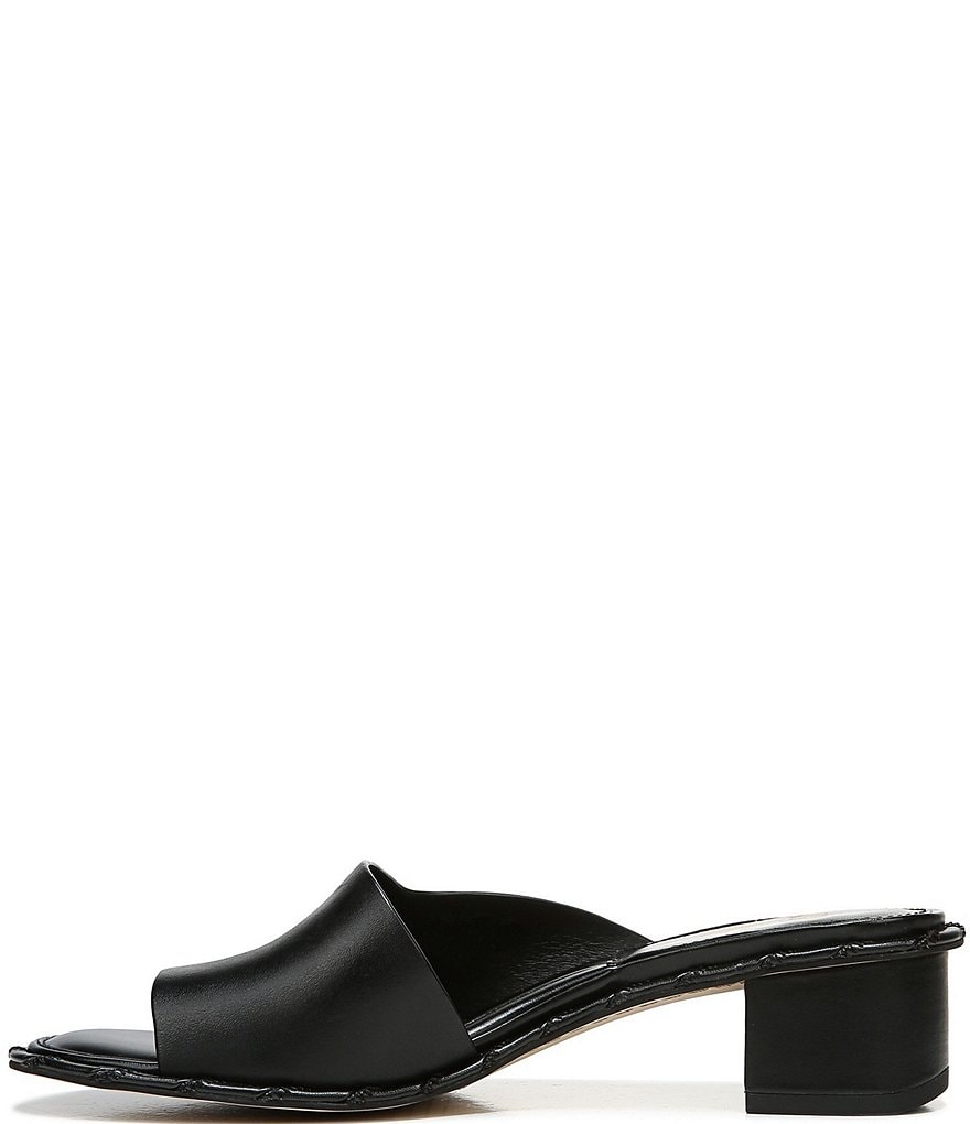 Sarto by Franco Sarto Alden Leather Block Heel Slides