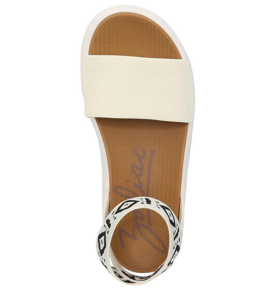 Zodiac Cyprus Tribal Print Flatform Sandals