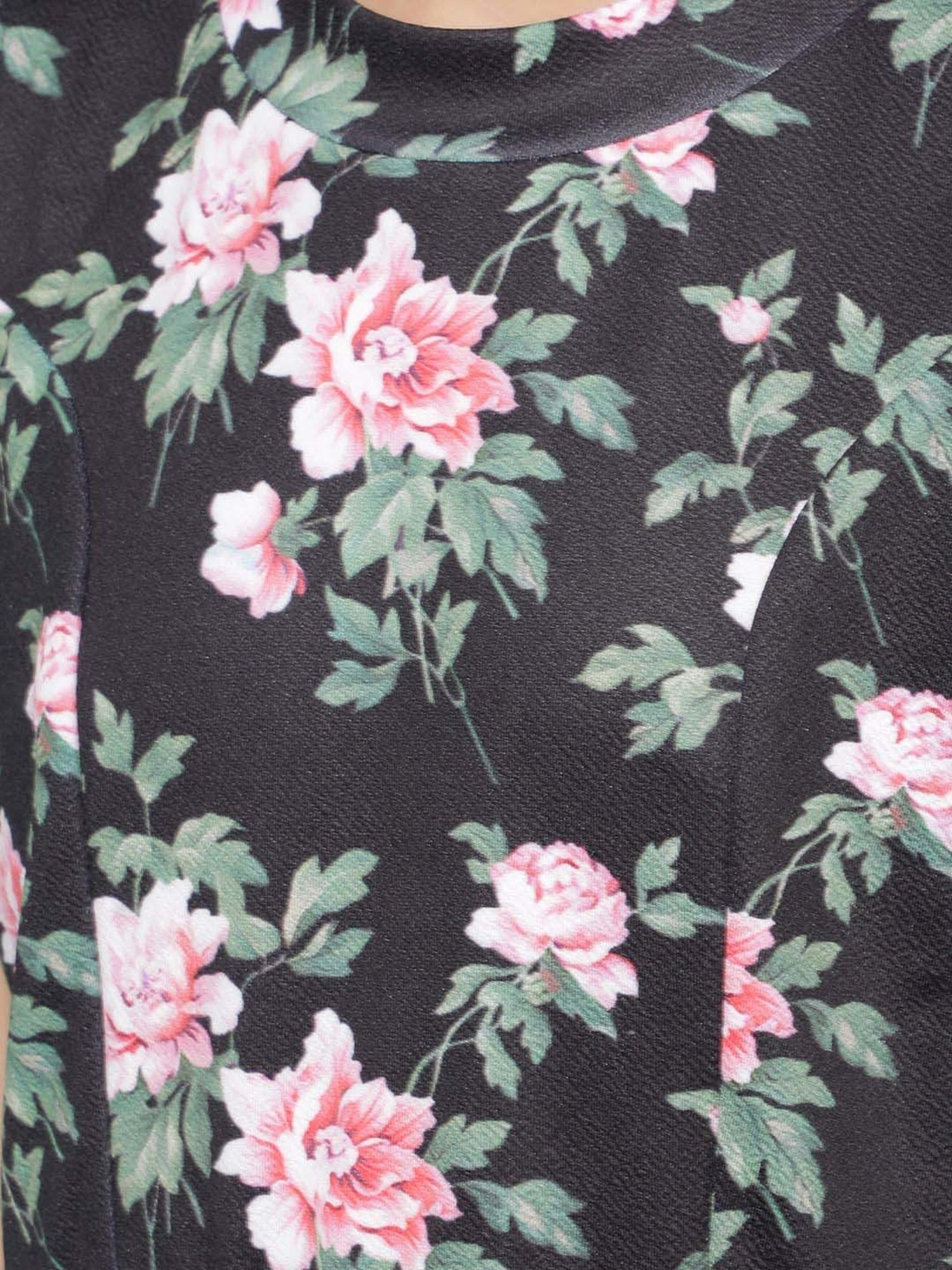 Crimsoune Club Girls Black Floral Dress