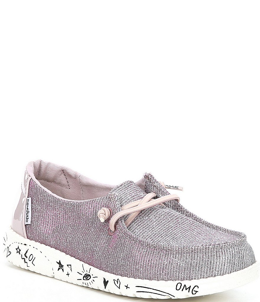 Hey Dude Girls' Wendy Disco Pink Washable Slip-Ons (Toddler)