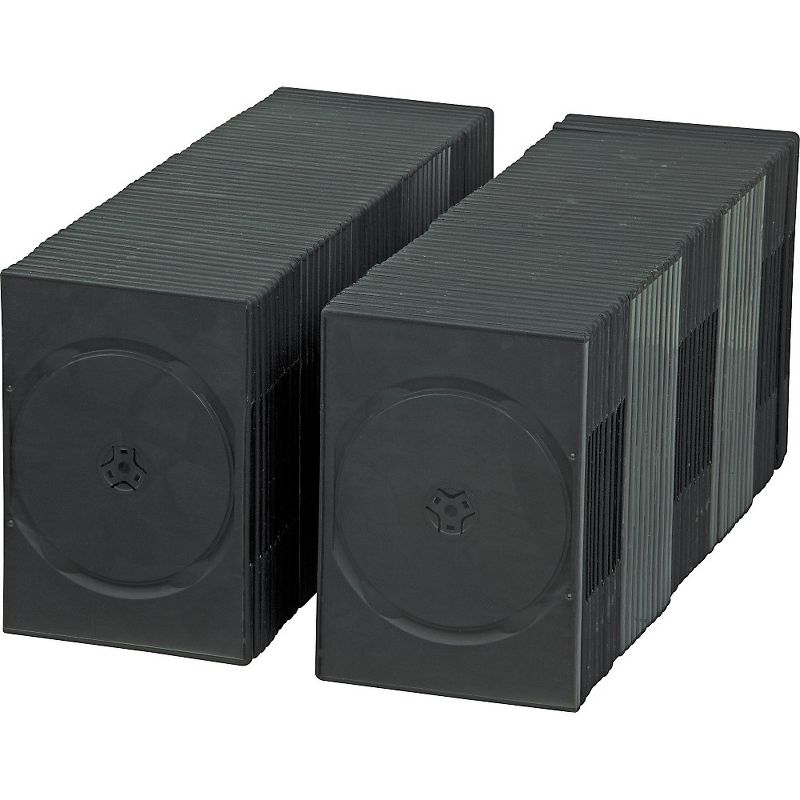 BK Media 7mm Slim DVD Cases 100-pack
