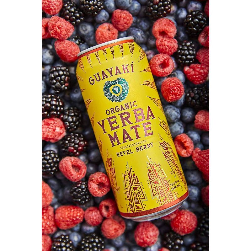 Guayaki Yerba Mate Revel Berry - 15.5 fl oz Can