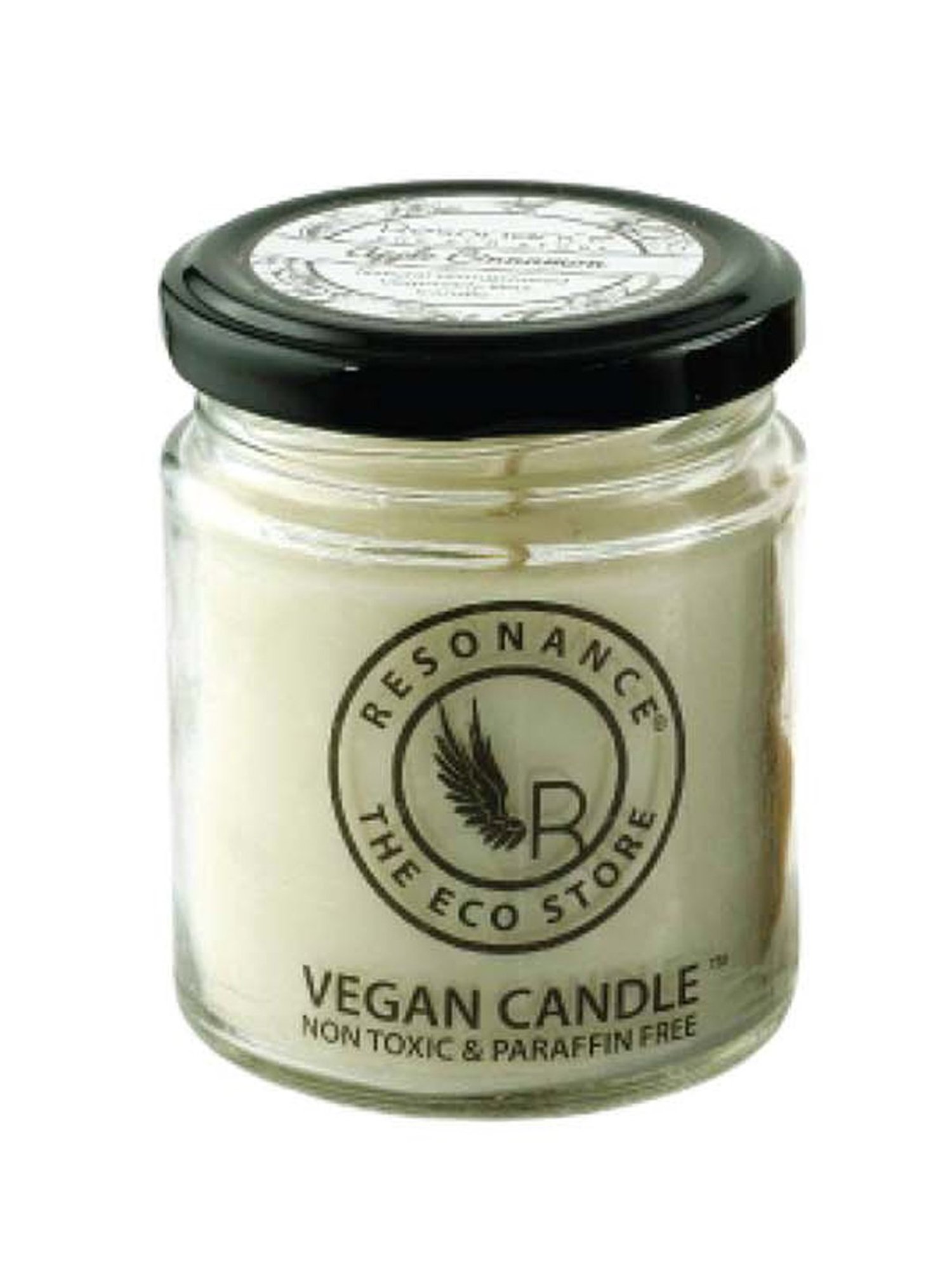 RESONANCE White Soy Wax Scented Aromatic VEGAN Candles (Apple Cinnamon) - Set of 2