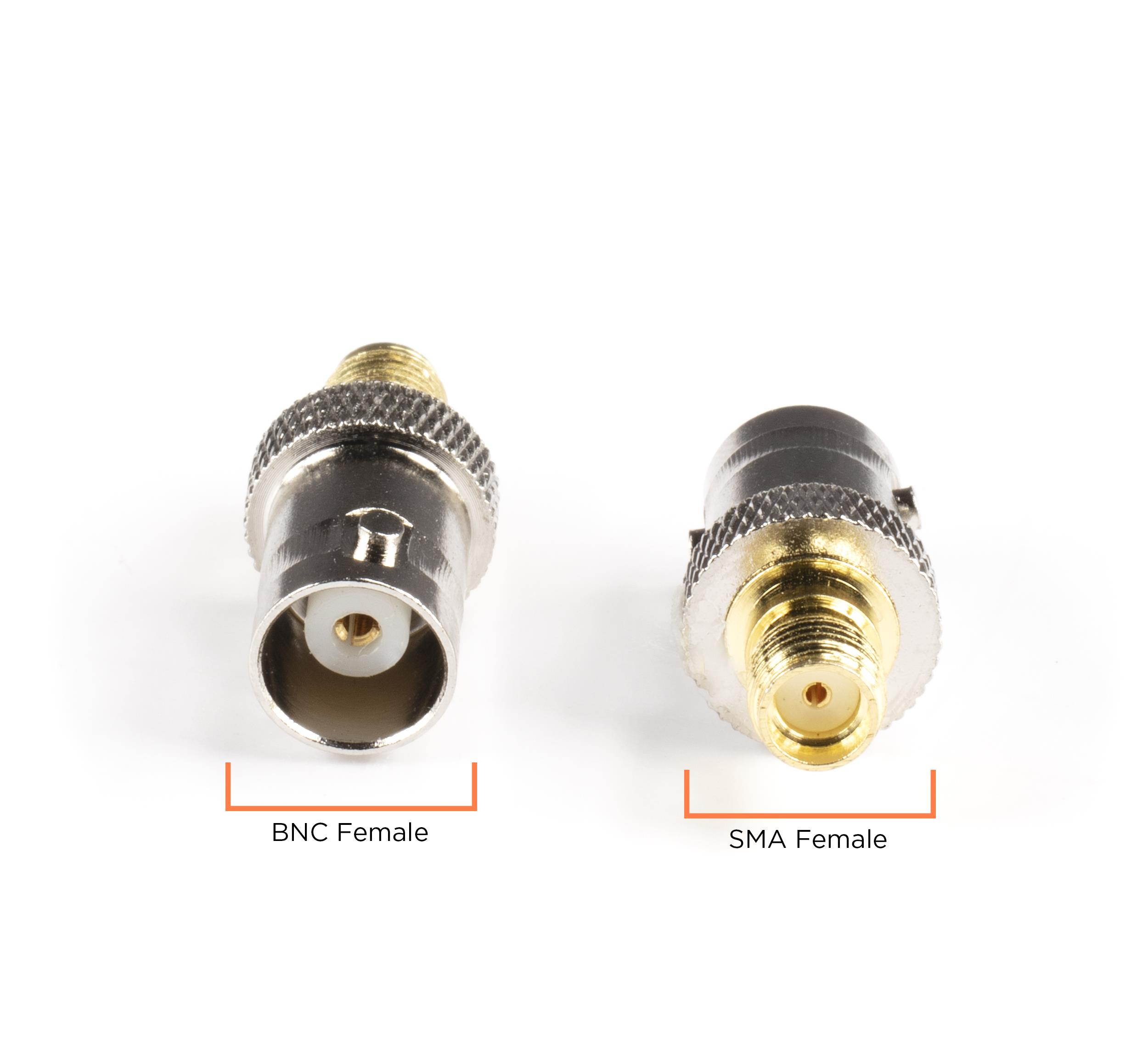 THE CIMPLE CO - Gold SMA Female to BNC Female Adapter | 25 Pack Coupler | Male to Female Coaxial (RF) Connector, Compatible with RF, SDI, HD-SDI, CCTGV, Camera