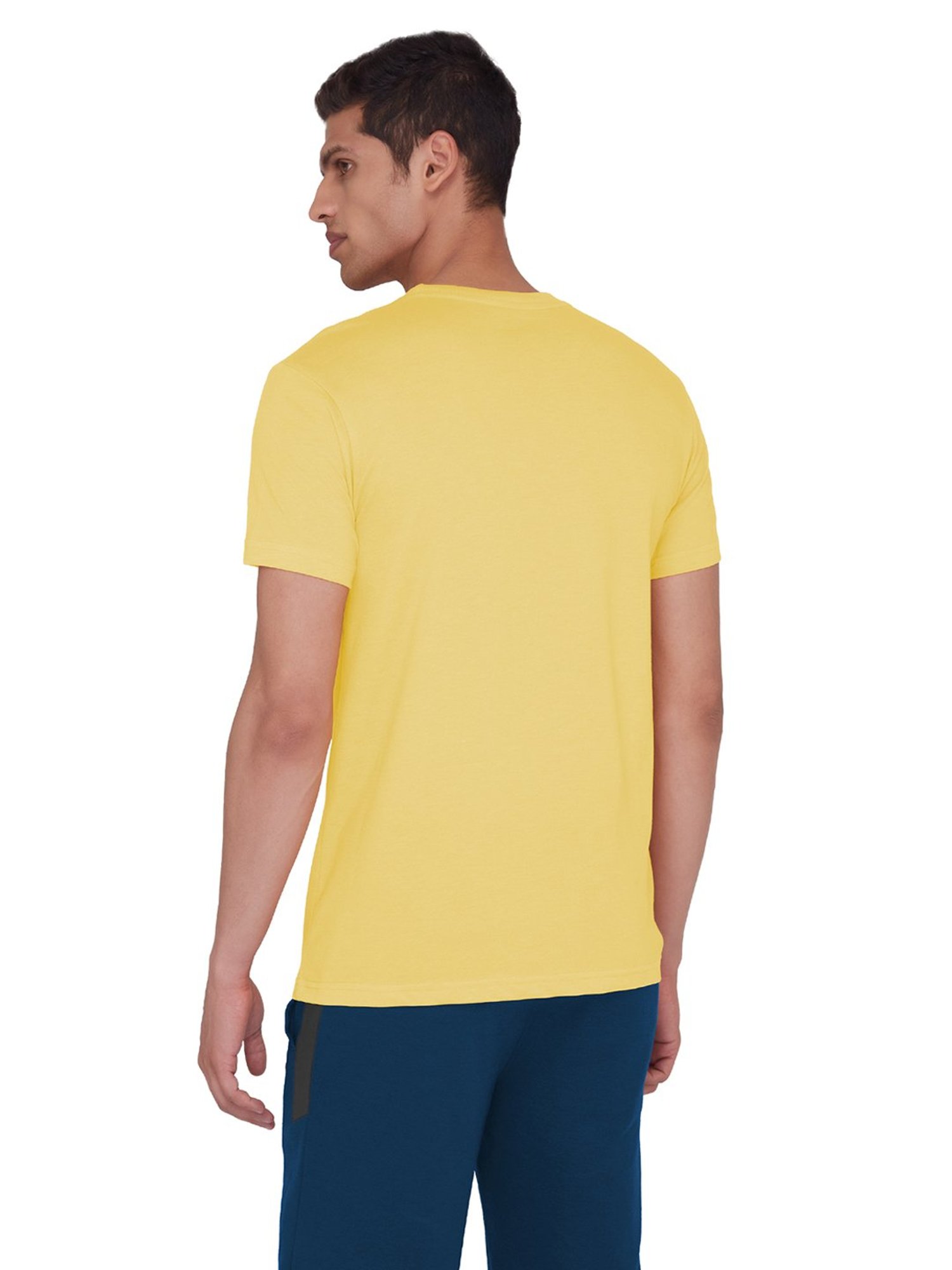 XYXX Yellow Round Neck T-Shirt