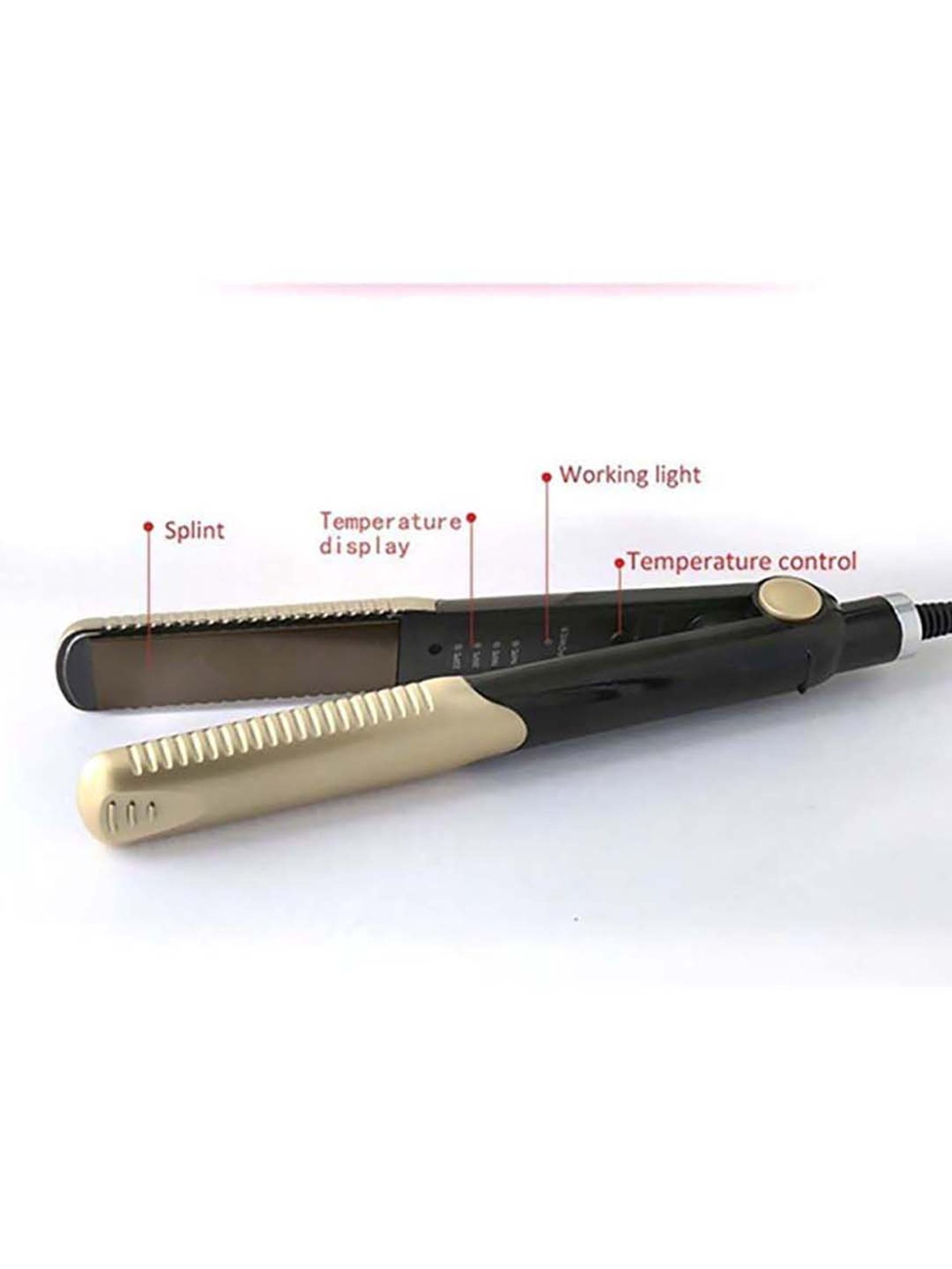 Kemei KM-327 Hair Straightener (Beige)