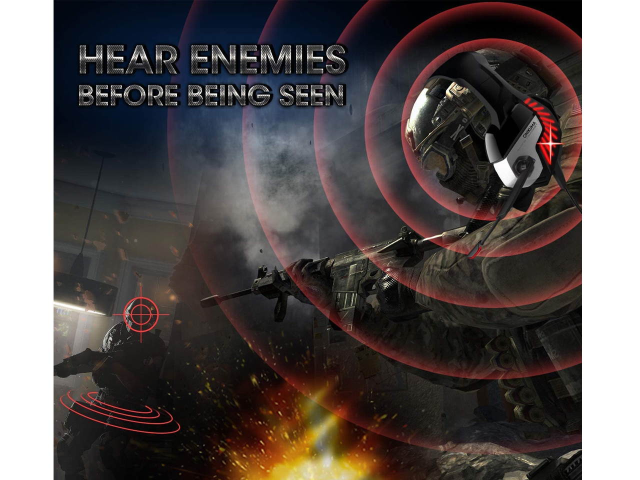 Gaming Headset for PS5 PS4 Controller Xbox One, Noise Cancelling Over Ear Headphones with Mic, 7.1 Surround Sound, Blue LED Light Headset for NS PC Mac Laptop