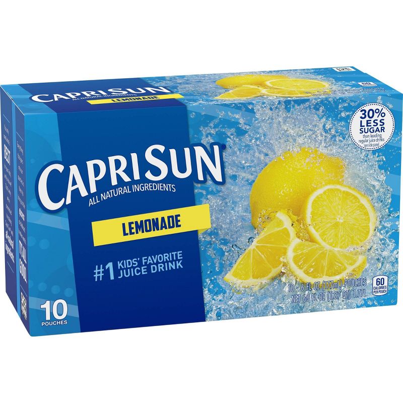 Capri Sun Lemonade Pack - 10pk/6 fl oz Pouches