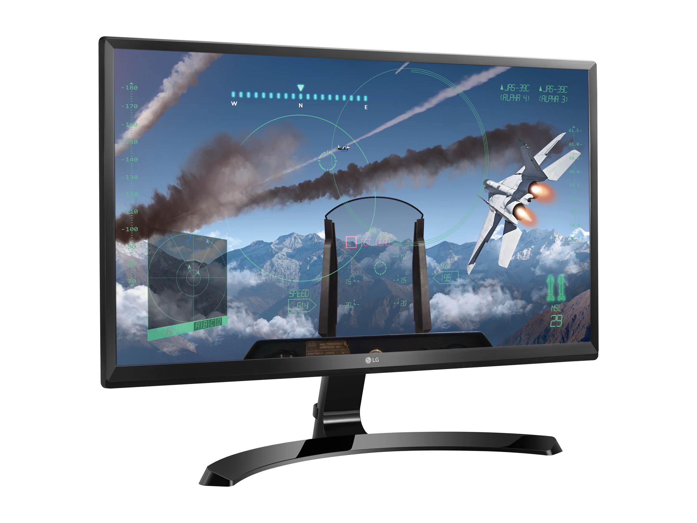 LG 24UD58-B 24" (Actual size 23.8") Ultra HD 3840 x 2160 4K 60Hz 2xHDMI DisplayPort AMD FreeSync Flicker Safe Anti-Glare LED Backlit IPS Gaming Monitor