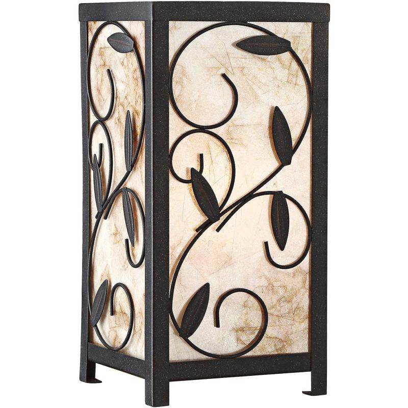 Franklin Iron Works Henri Mica 11" High Accent Table Lamp