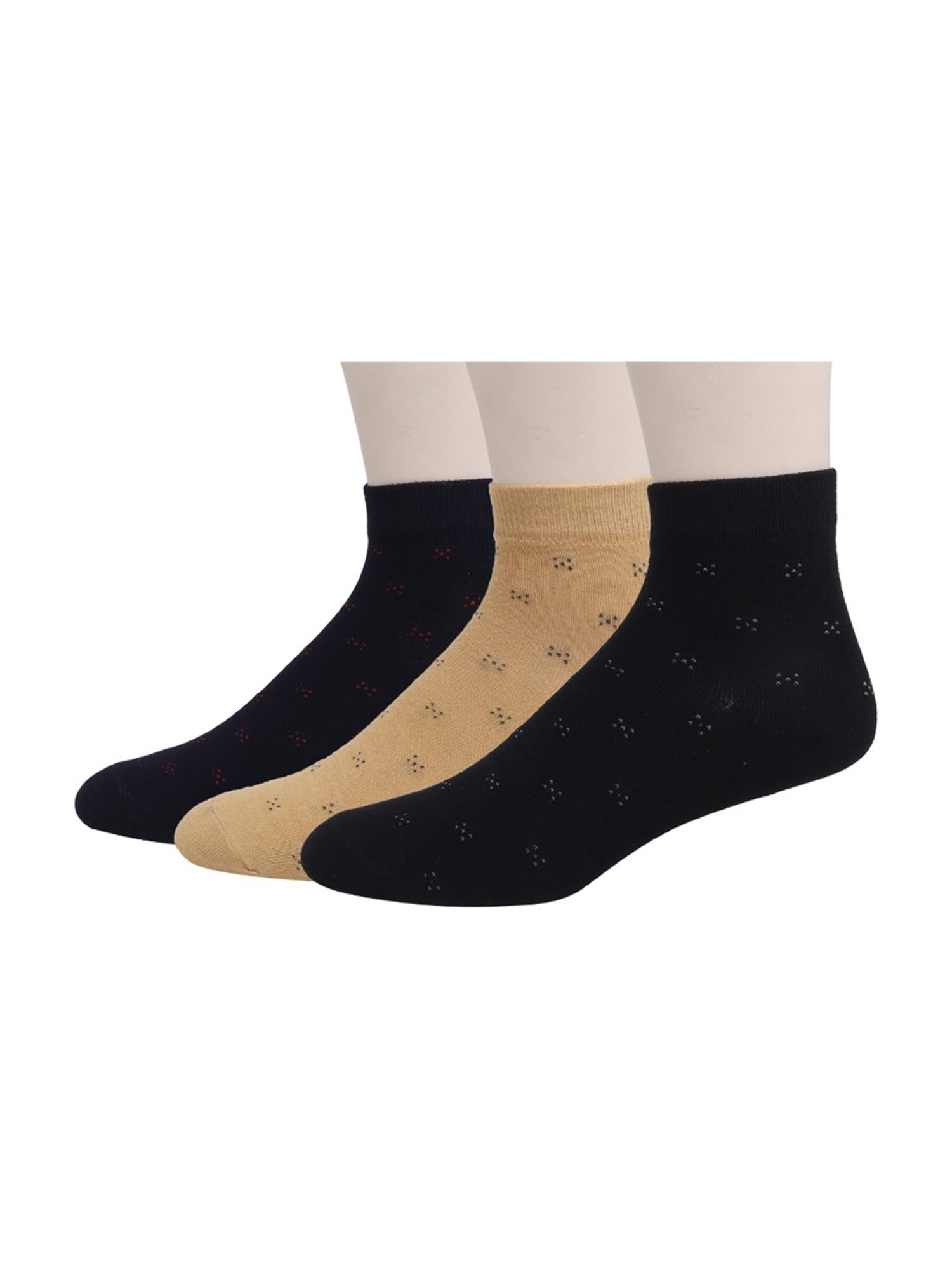 Sokker Multicolor Cotton Solid Socks - Set of 3