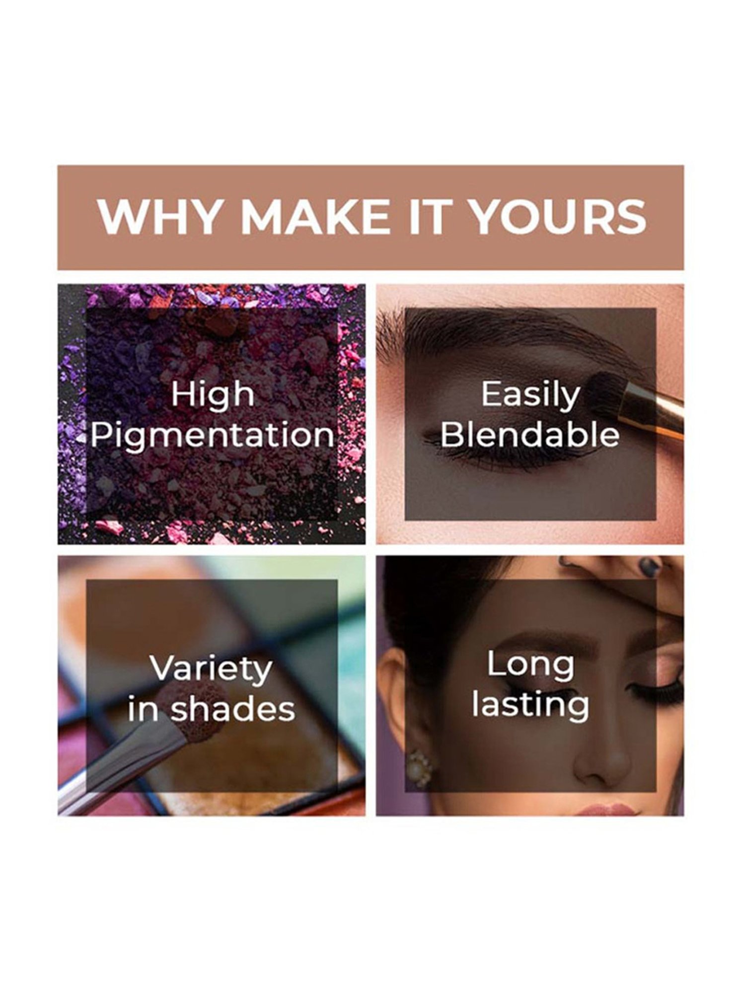 Matt Look Makeup Series Luxury Wet Eyeshadow Palette 03 - 8 gm