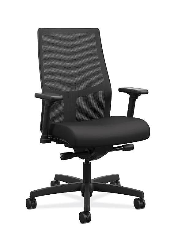 HON Ignition Mid-Back Task Chair | Ilira Back | Black Fabric HONI2M2AMNC10TK