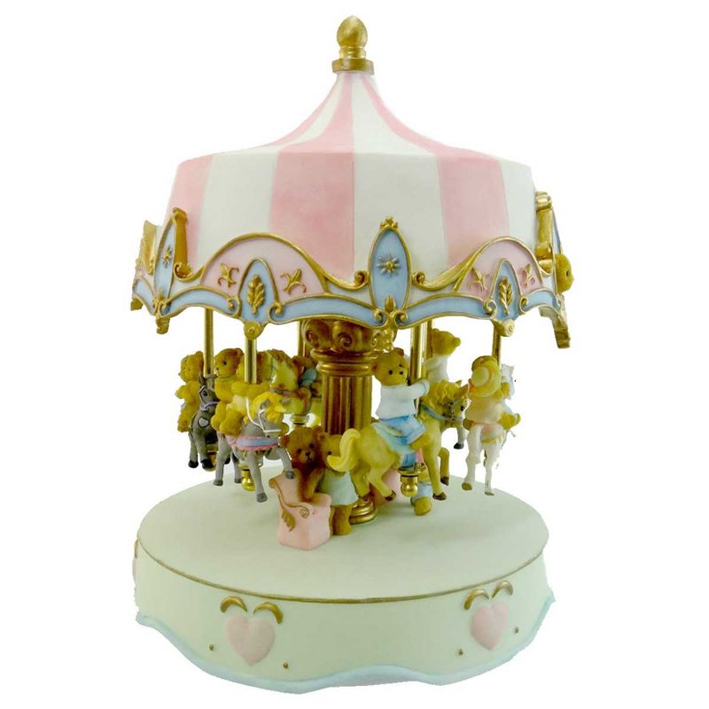 Cherished Teddies Fifteen Cherished Bears Musical Carousel  -  Decorative Figurines
