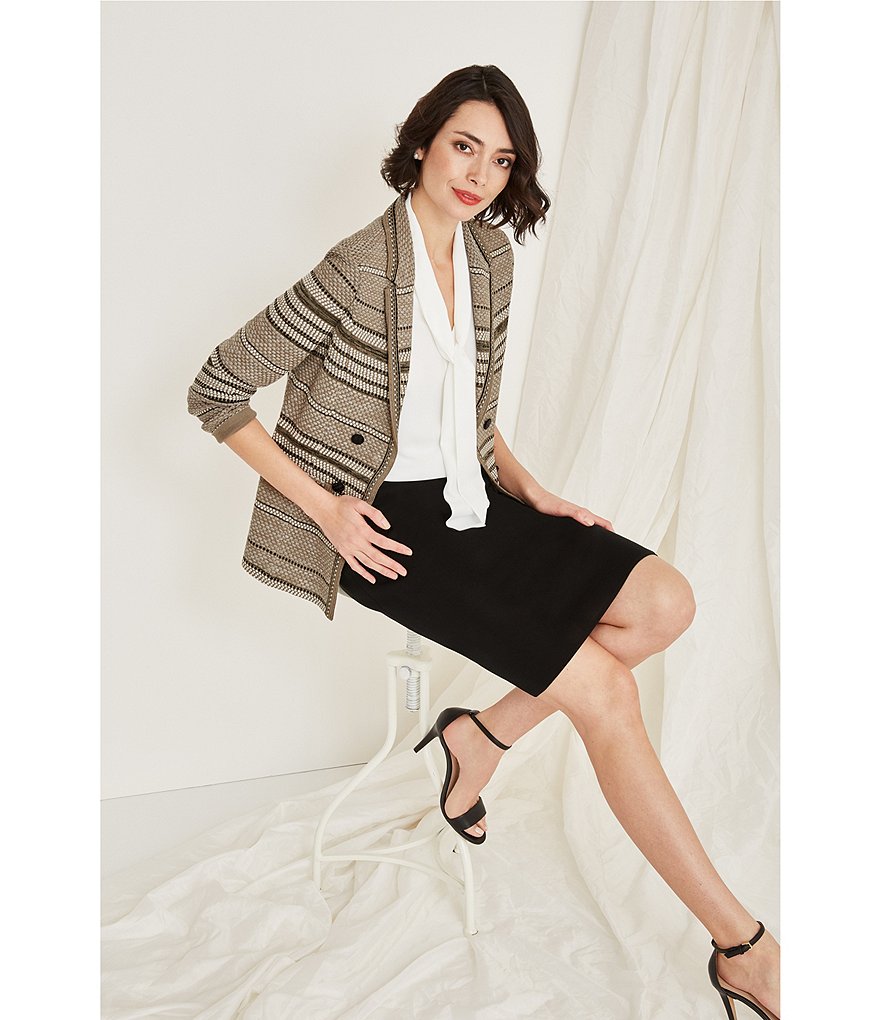 Ming Wang Straight Washable Skirt