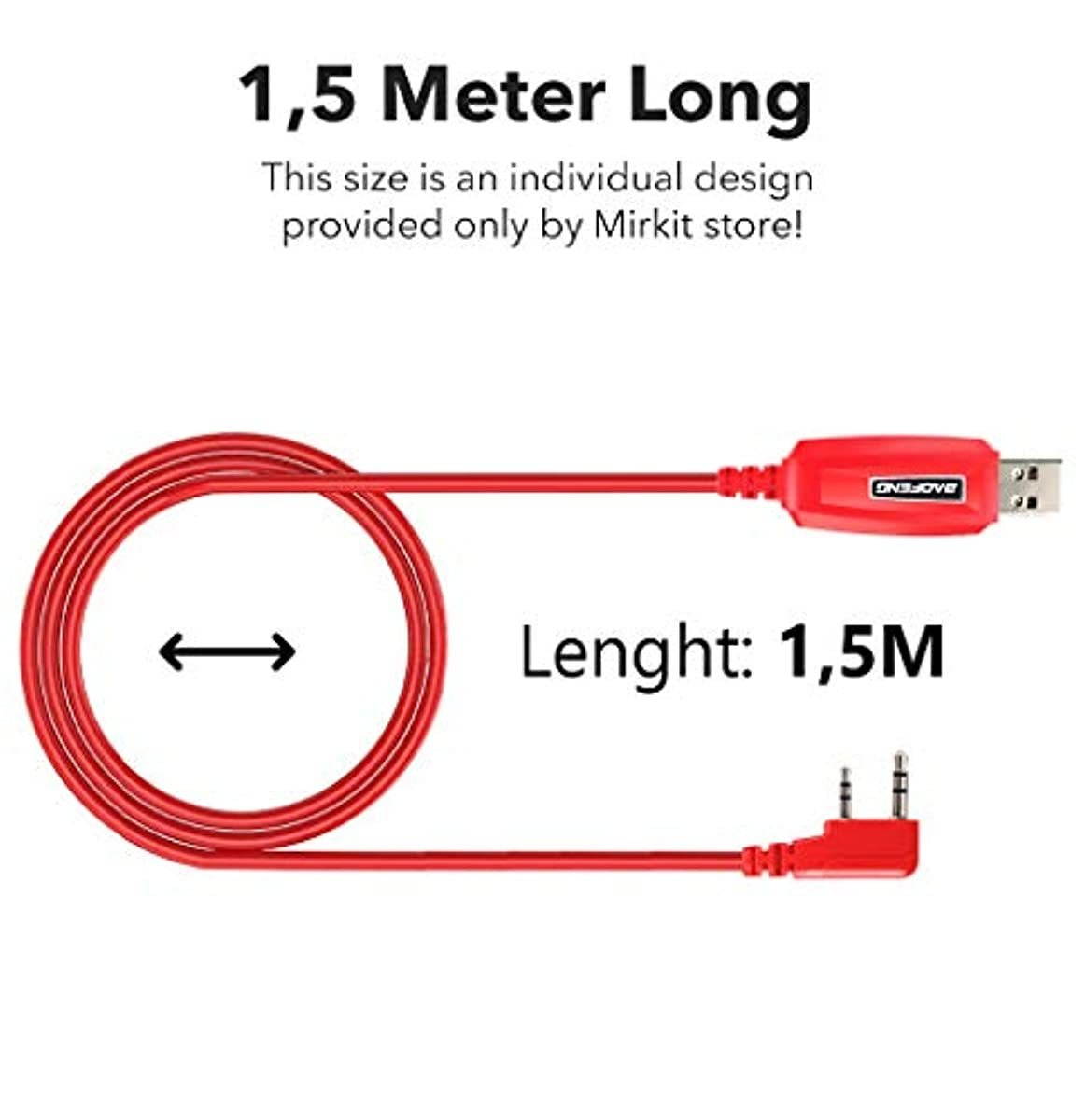 Baofeng USB Programming Cable 59 inch - Chip for Baofeng Two Way Ham Portable Radios: UV-5R / 5RA / 5R Plus / 5RE / bf F8HP / UV3R Plus/BF-888S /UV-82 / 5RX3 / GA-2S / BF-F8+ / H777 / UV-82HP