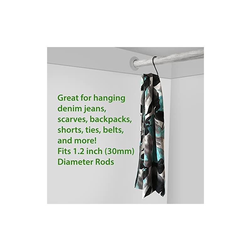 Steel S-Hook, 3.5 Inch, Black, 40-Pack S-Hooks, Utility Hooks for Hanging Pots, Pans, Mugs, Clothing, Tools, Planters, Flower Baskets, Wind Chimes, Bird Feeders and More!