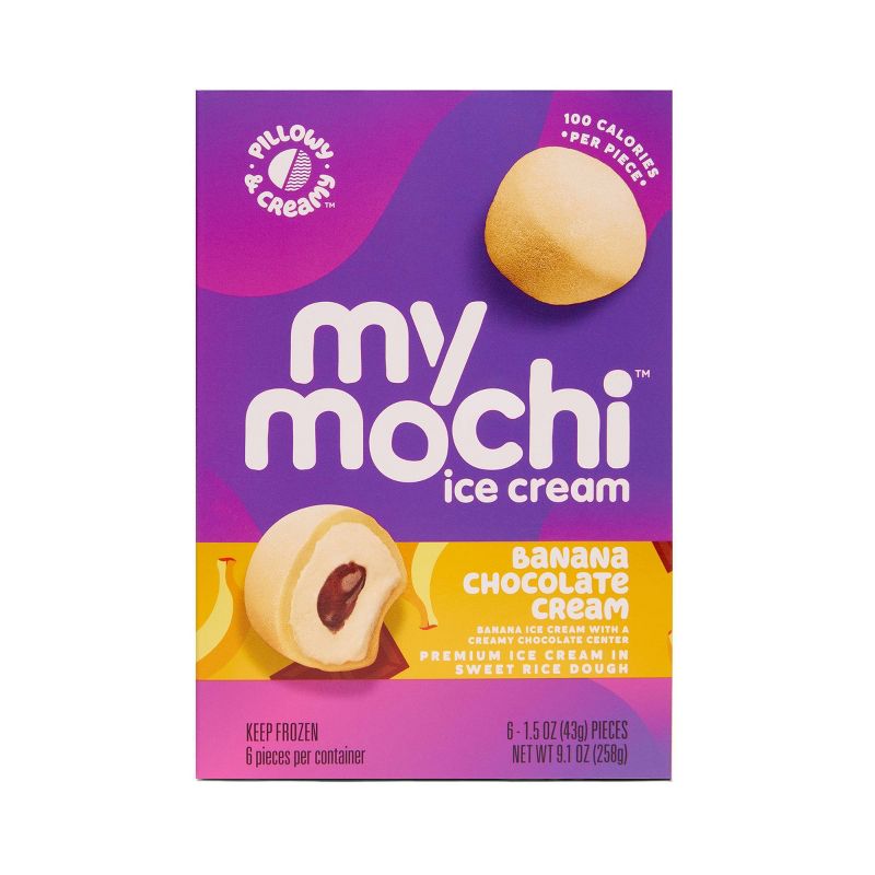 My/Mochi Banana Chocolate Fudge Ice Cream - 6pk