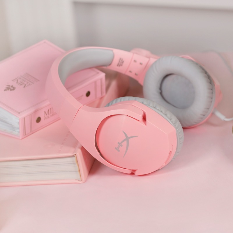 HyperX Cloud Stinger Head-mounted Gaming Headset with Noise Reduction Microphone for PC Game Console Cellphone Pink