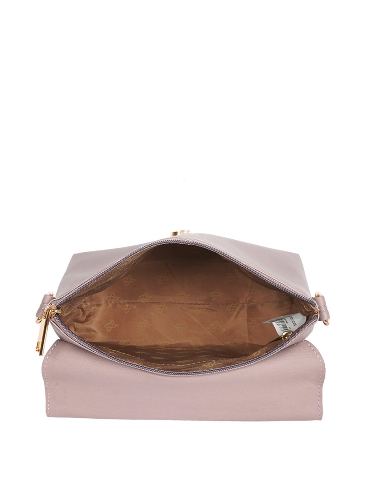 Baggit Lxe Nebula Light Purple Solid Medium Satchel Handbag