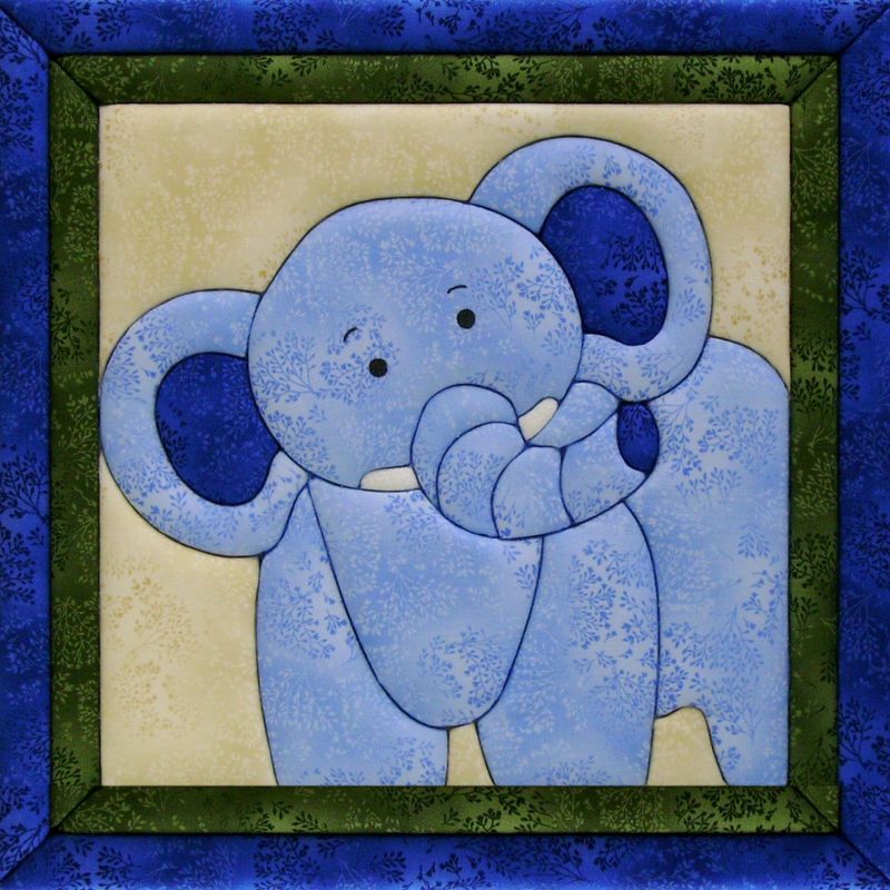 Quilt-Magic No Sew Wall Hanging Kit-Elephant