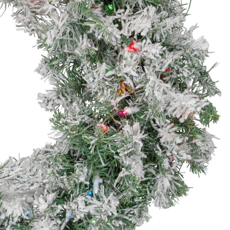 Northlight Frosted Pine Cone and Foliage Artificial Christmas Twig Wreath - 15 Inch, Unlit