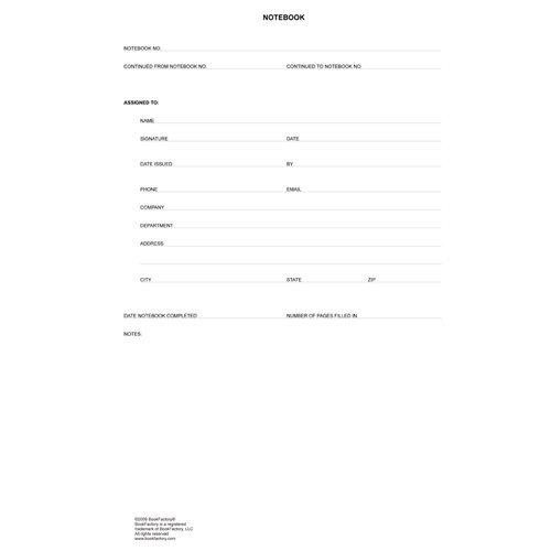 BookFactory Black Inventor's Notebook - 96 Pages (.25" Grid Format), 8" x 10", Black Cover, Smyth Sewn Hardbound (EPRIL-096-SGS-LKT5)