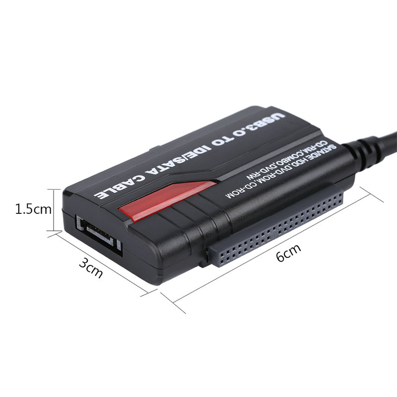 USB 3.0 to SATA or IDE 2.5"/3.5" hard drive Adapter Converter Cable OTB External Drive Adapter Line with Power Adapter US Plug