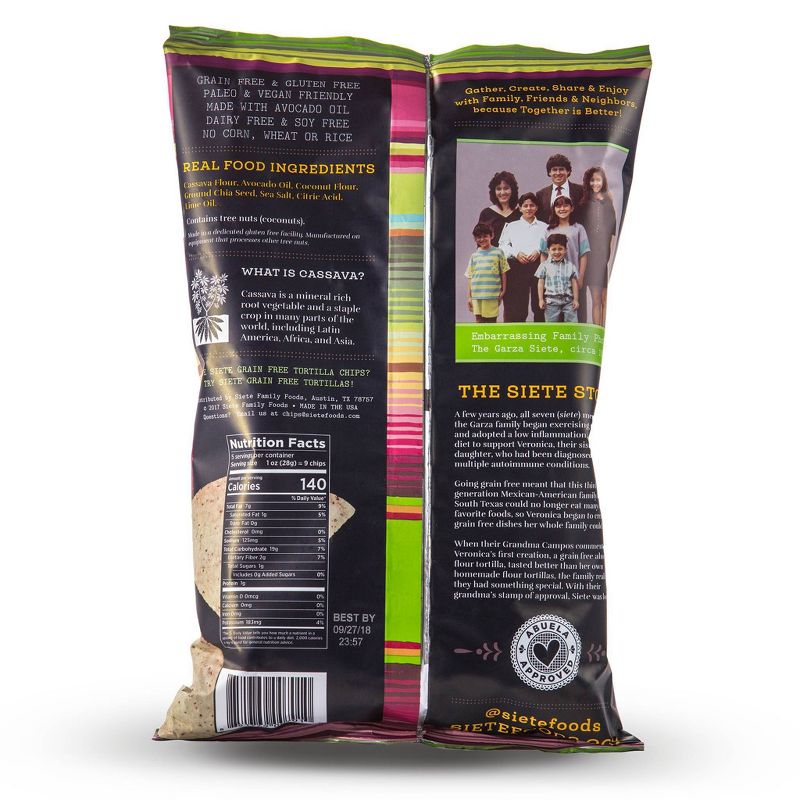 Siete Lime Tortilla Chips - 5oz