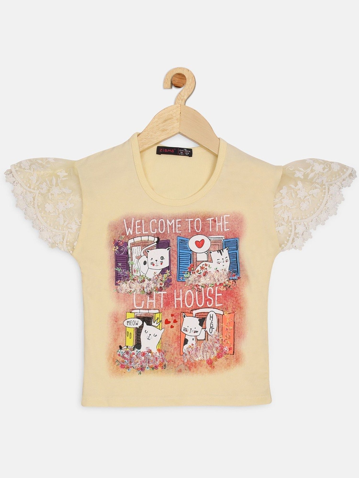 ZIAMA Kids Multicolor Printed Top