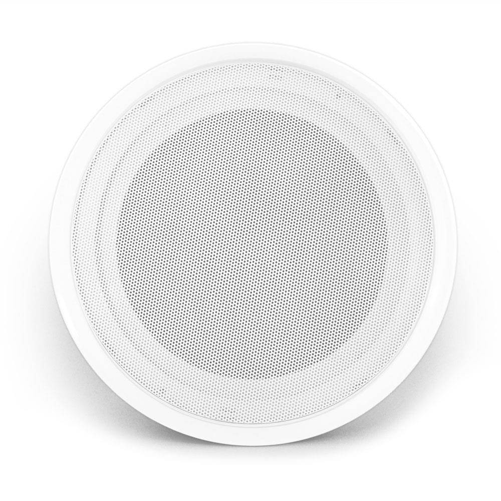 8" Flush Mount White Full Range Speakers, 100FT/ Speaker Wire, Speaker Selector