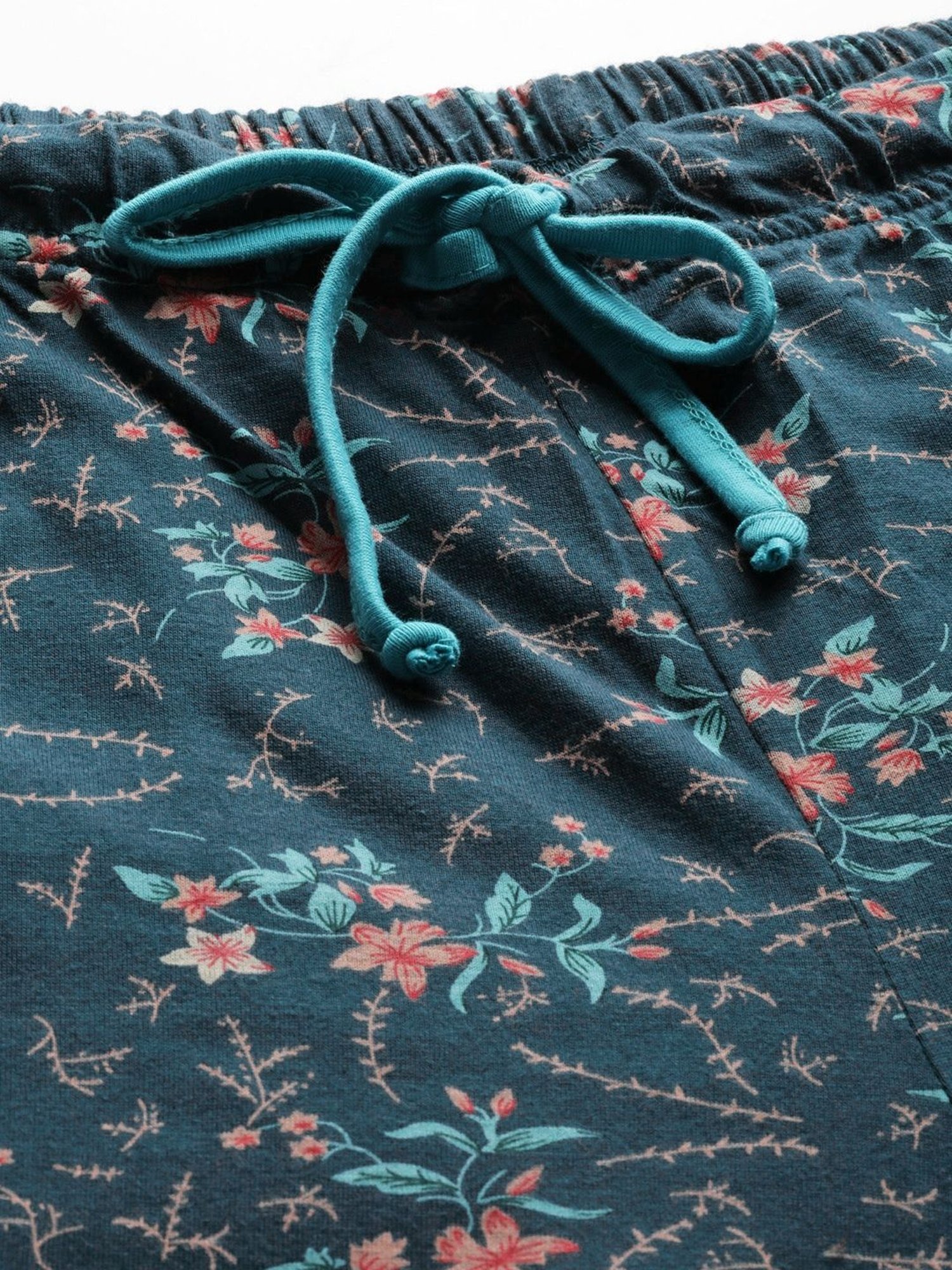 Kanvin Green Floral Print Pyjamas