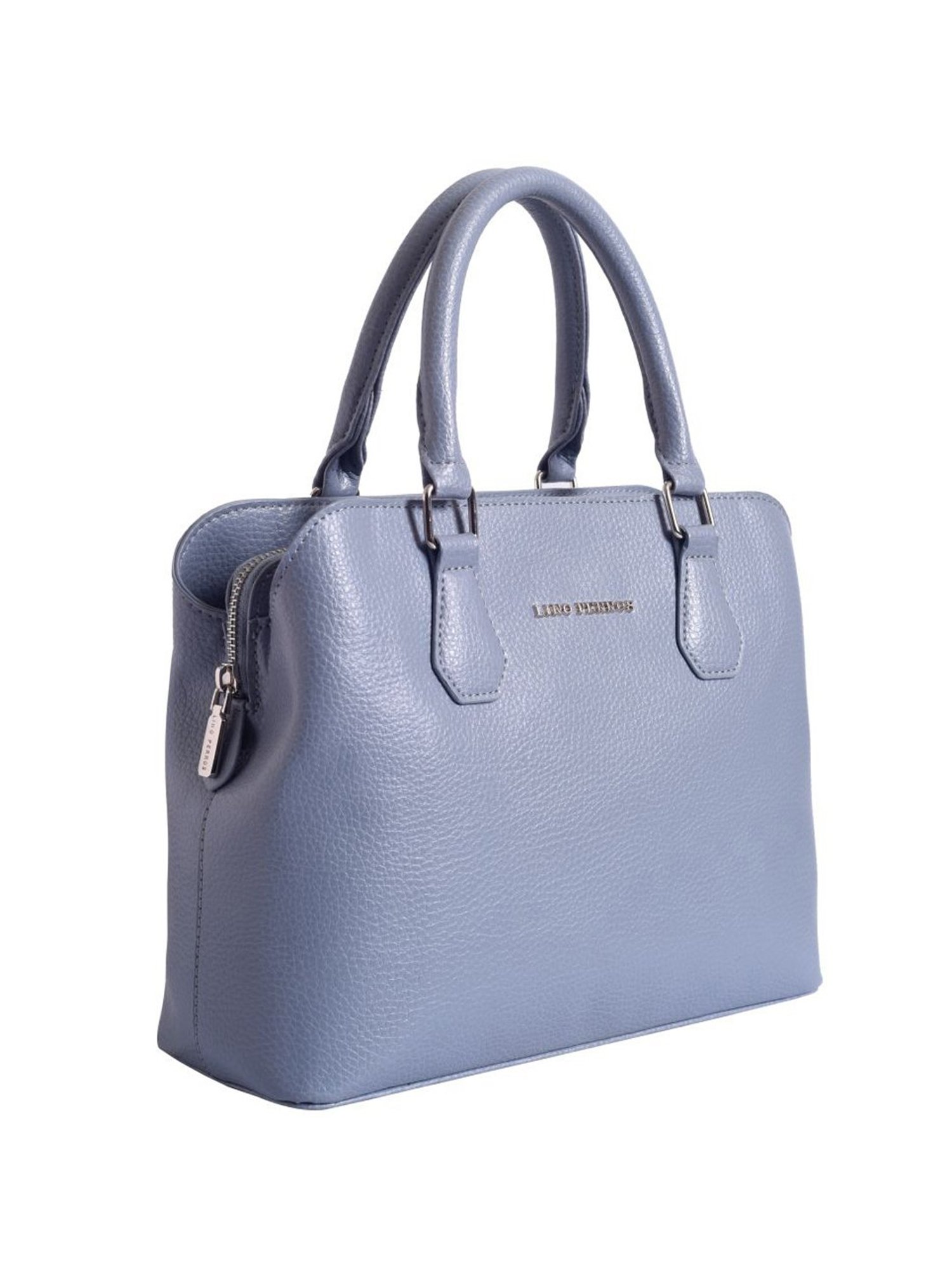 Lino Perros Blue Solid Medium Handbag