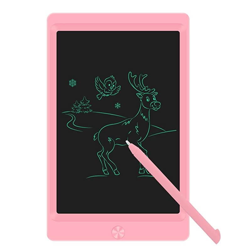 Writing Tablet Drawing Board Electronic Drawing Tablet Kids Tablets Doodle Board Writing Pad for Kids and Adults at Home School and Office with Lock Erase Button Pink