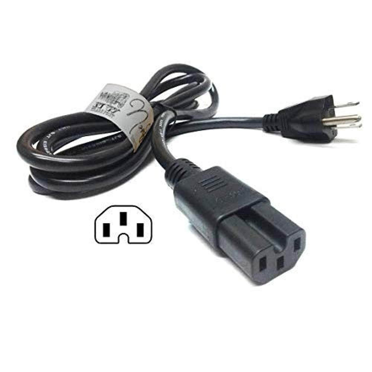 6ft ac power cord for xbox 360 203w notched cable ce 15