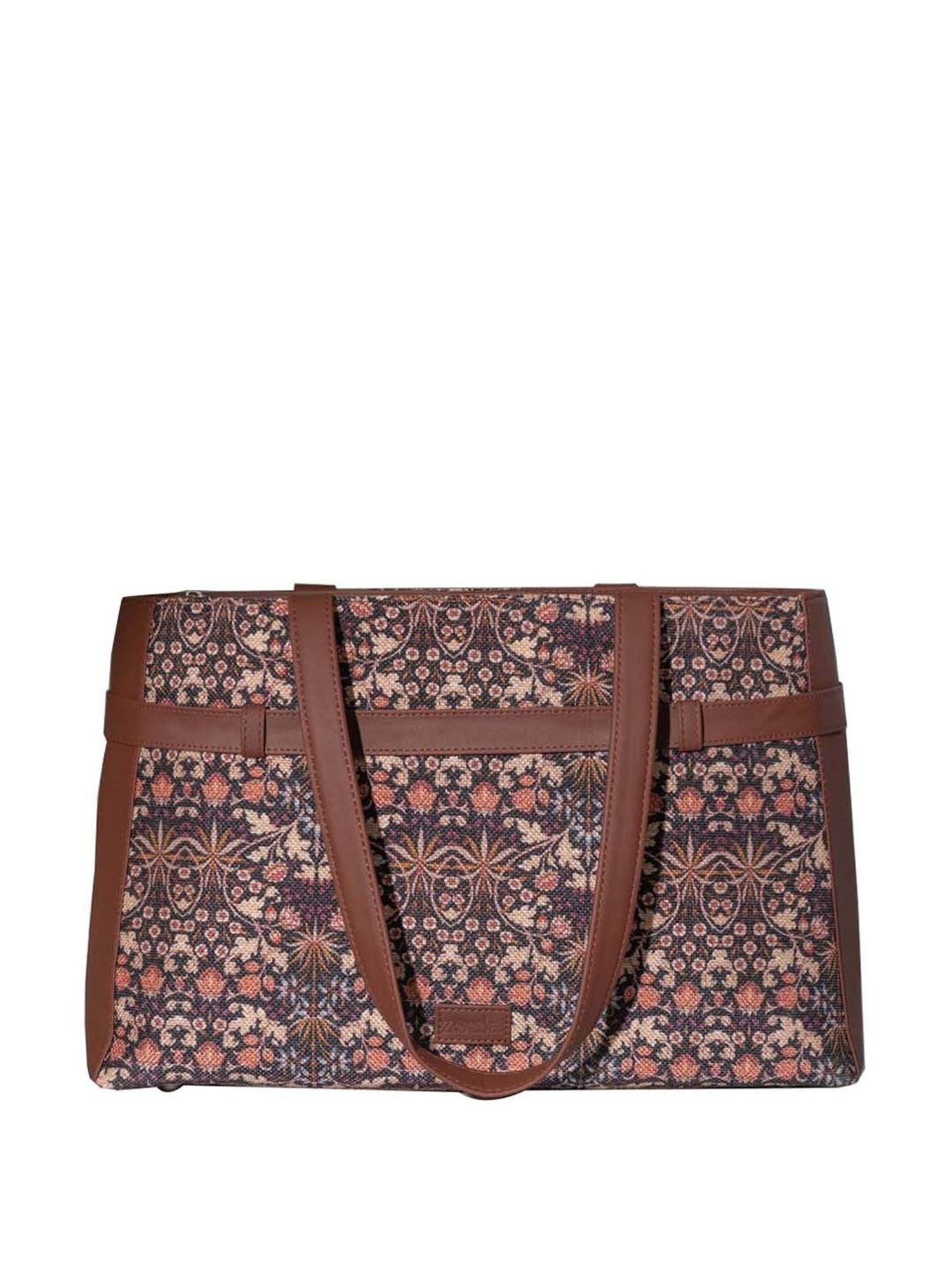 ZOUK Multicolor Printed Large Laptop Tote Handbag