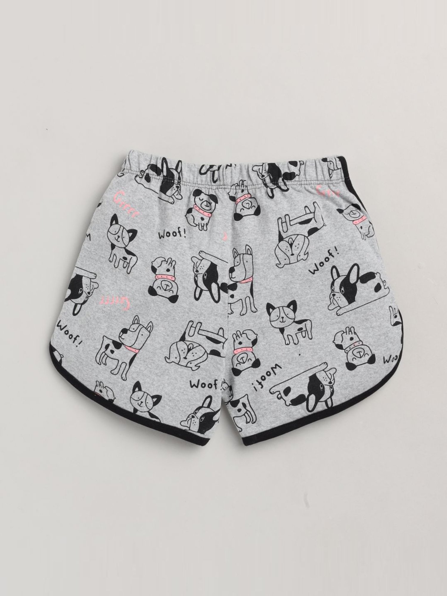 Lazy Shark Kids Yellow Printed T-Shirt & Shorts