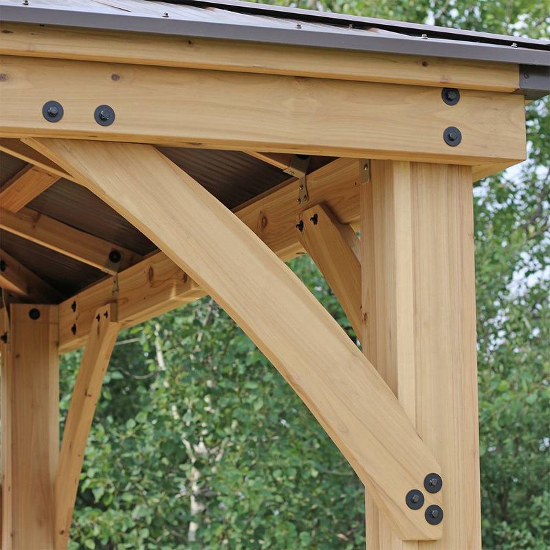 Meridian 10' X 10' Gazebo - Brown - Yardistry