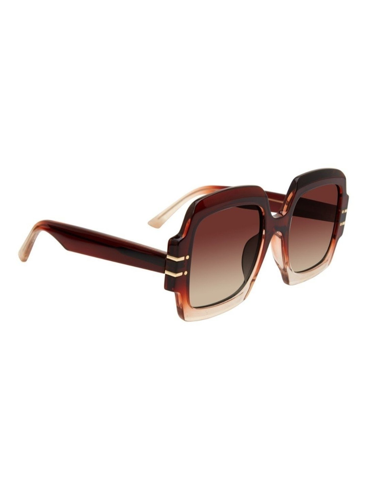 STEVE MADDEN Brown Square UV Protection Sunglasses for Women