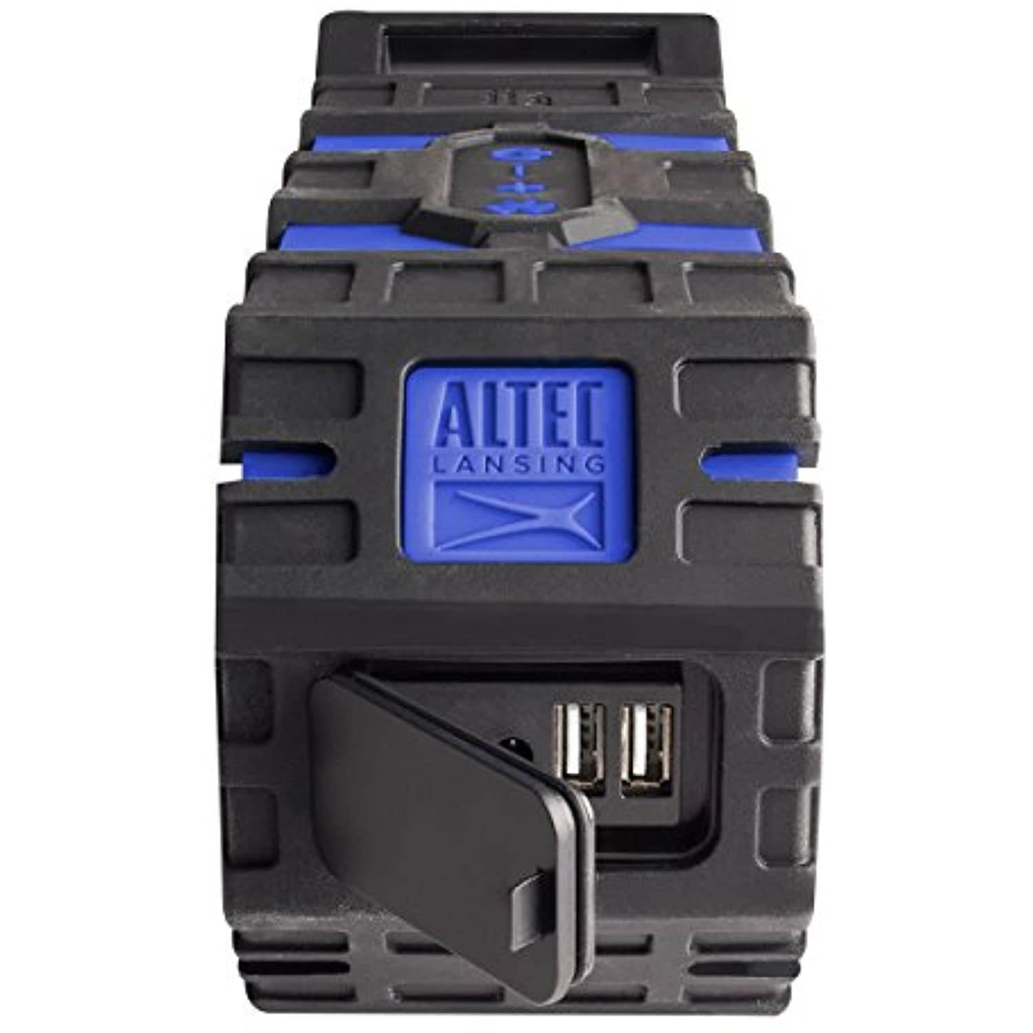 Altec Lansing IMW888-SBLUE Super Lifejacket Rugged Waterproof Bluetooth Speaker, Water Resistant, Multiple Pairing Of Speakers, Built-In Lithium Battery, Aluminum Exterior, Blue