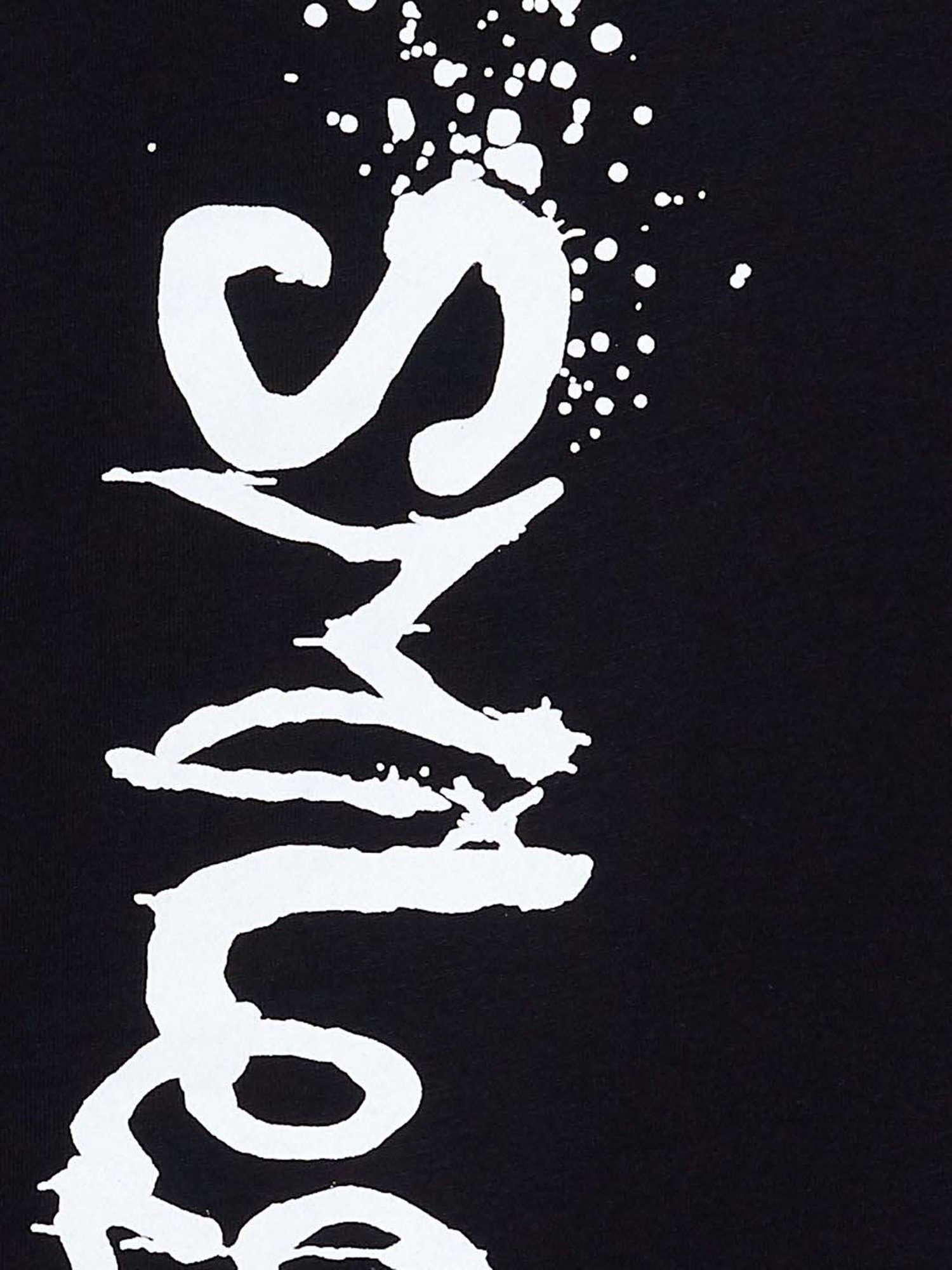 SmileyWorld Black Cotton Printed T-Shirt